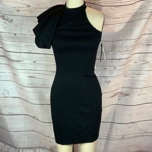 Design Lab ruffle top sheath dress